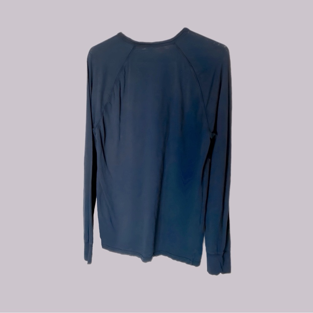 American Eagle Outfitters AE LEGEND Sz S/P Navy Blue Long Sleeve Pullover Tee